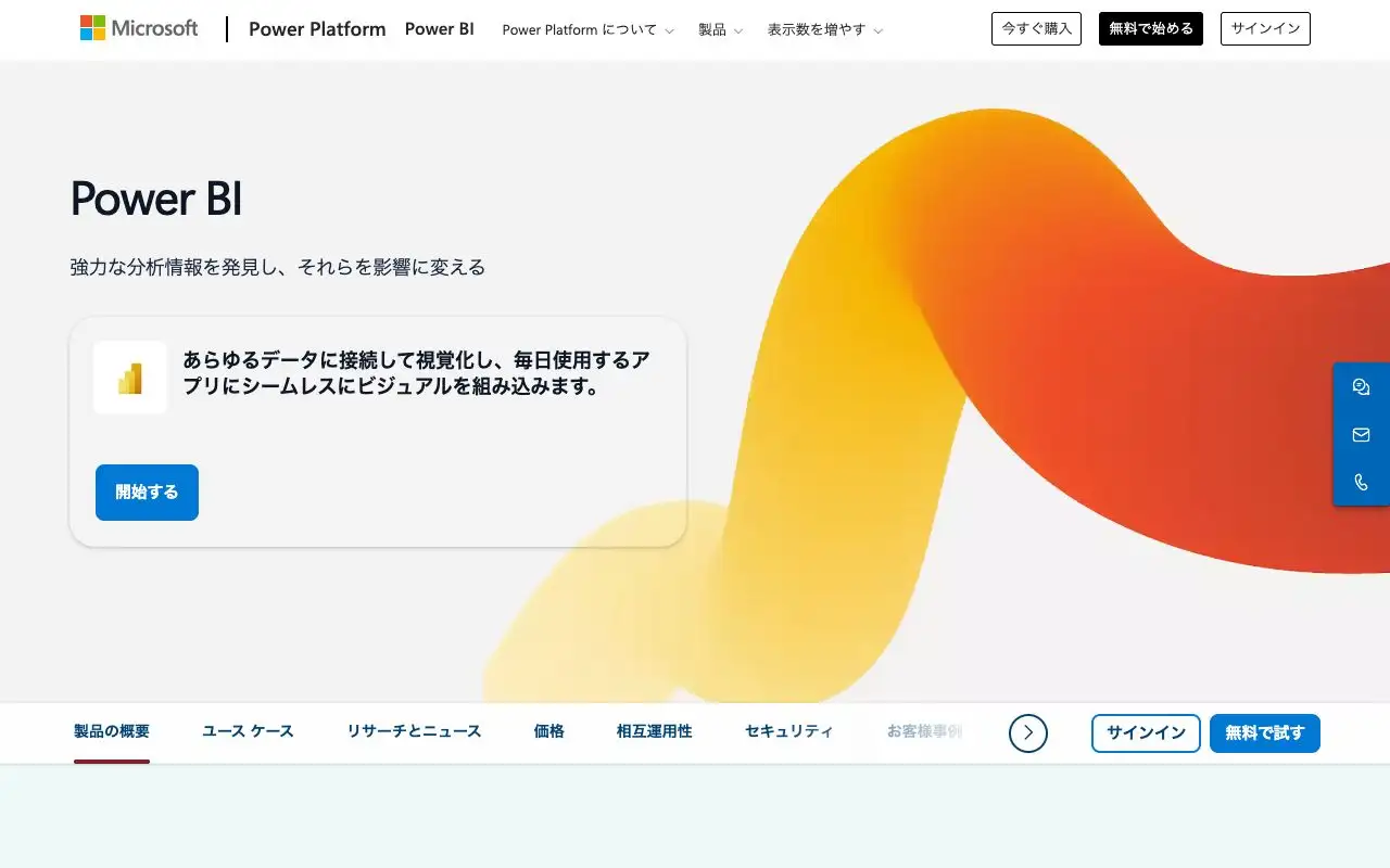 Power BI AIの画面