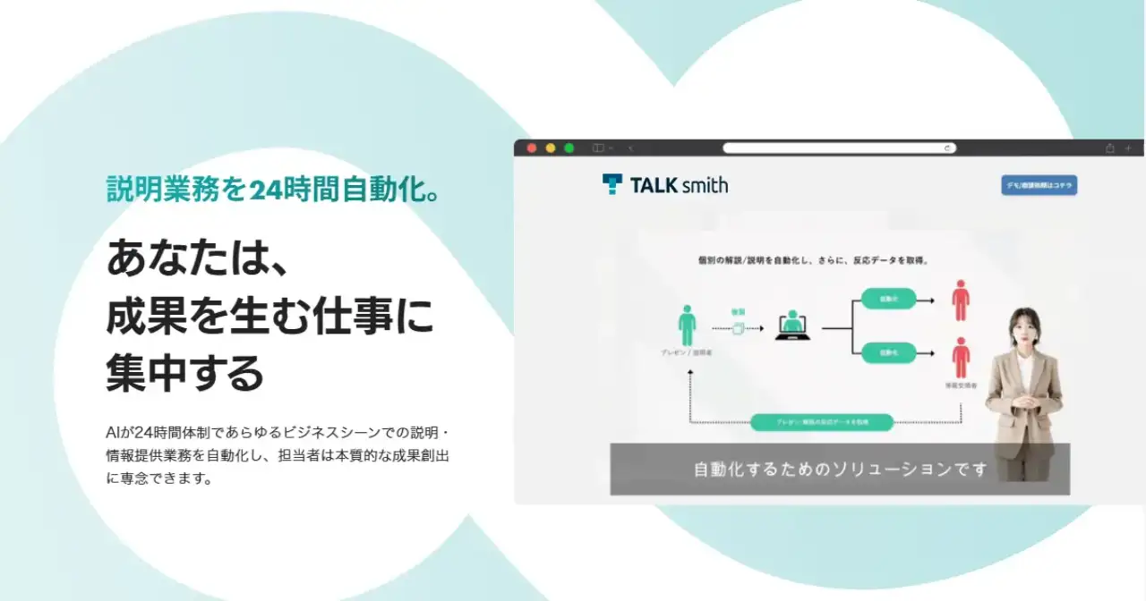 TALKsmithの画面