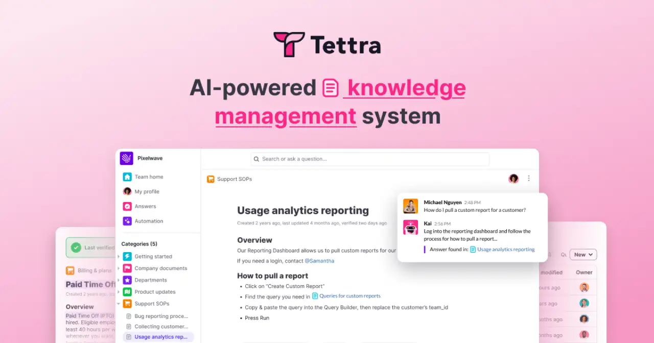 Tettra AIの画面